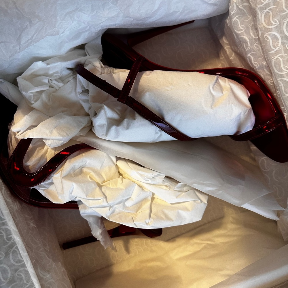 Christian Louboutin Red Sandals - Picture 4 of 7